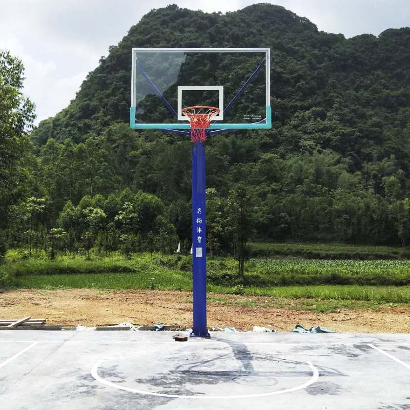 地埋式圆管篮球架（透明板）MY-D6
